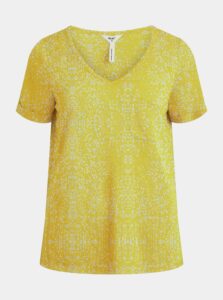 Žluté vzorované tričko .OBJECT Tessi