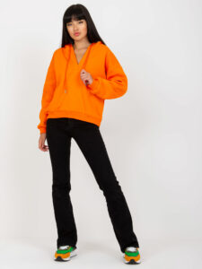 Basic orange sweatshirt with