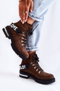 Suede Warm Boots With A Belt