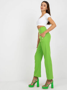 Light green women's suit trousers