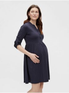 Tmavě modré těhotenské šaty Mama.licious Evi