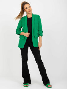 Dark green elegant jacket with 3/4