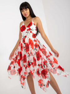 White and red dress with