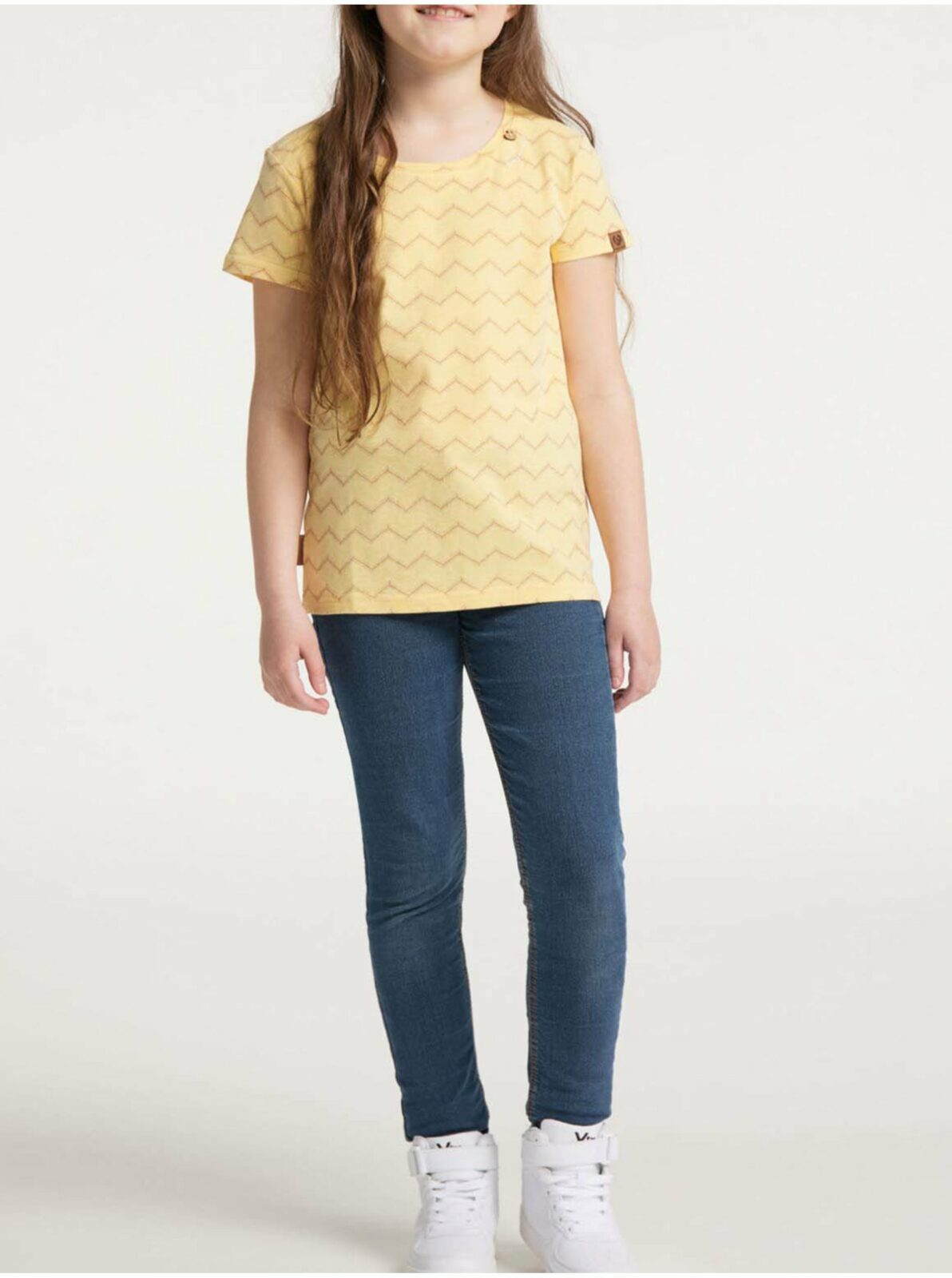 Žluté holčičí vzorované tričko Ragwear Violka
