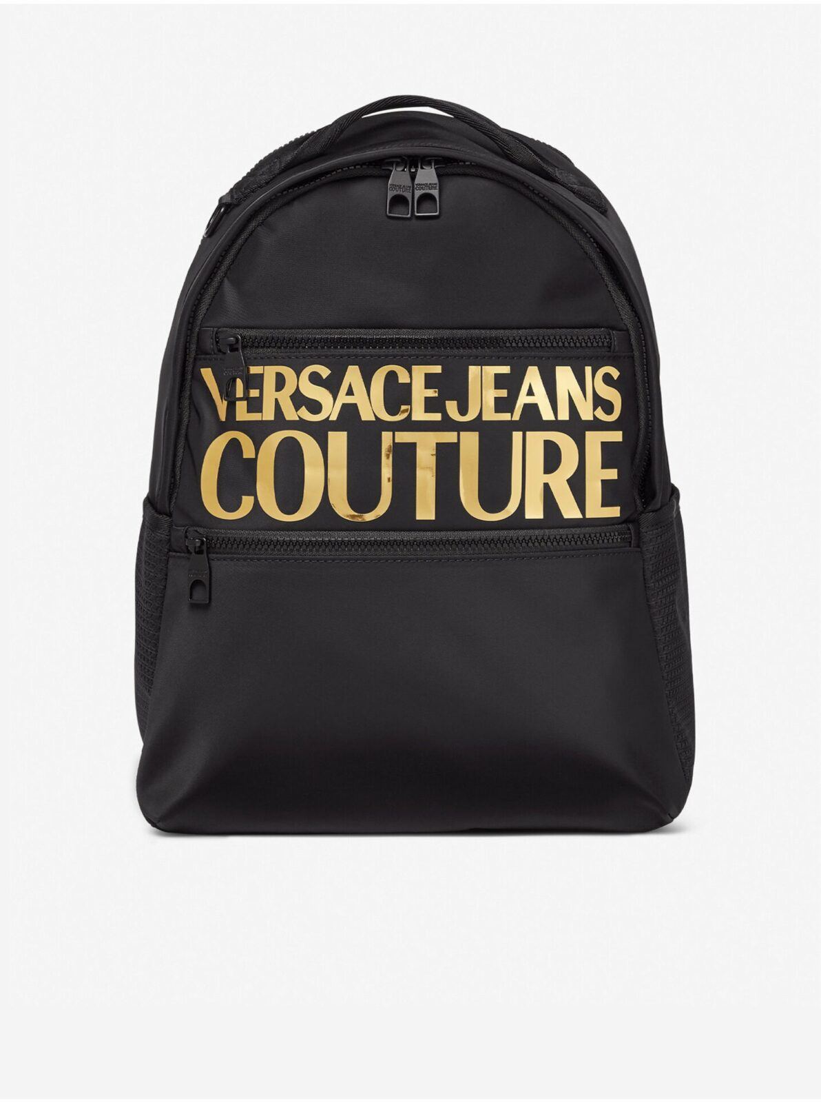 Černý pánský batoh s nápisem Versace