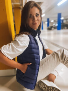 Women's vest ROSILA navy blue