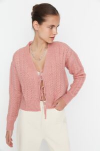 Trendyol Pink Knit Detailed Crop