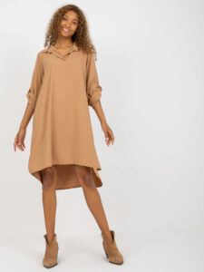 Camel shirt one size dress