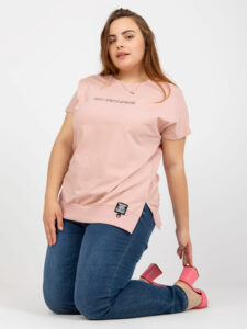 Dusty pink everyday plus size blouse