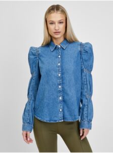 Levi's Modrá dámská džínová košile s balonovými