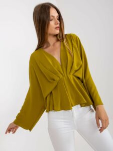 One size olive blouse with