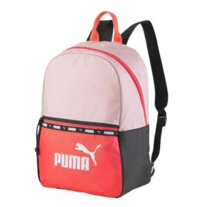 Červeno-růžový dámský batoh Puma