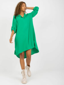 Green shirt one size dress