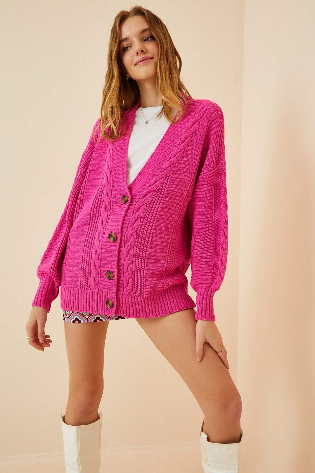 Happiness İstanbul Cardigan - Pink