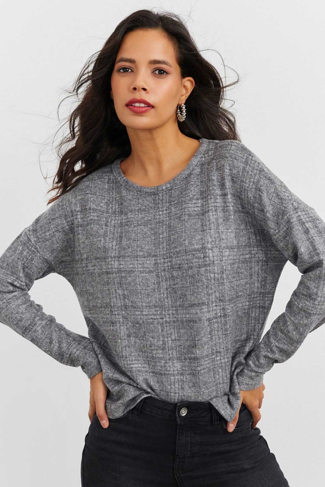 Cool & Sexy Blouse - Gray