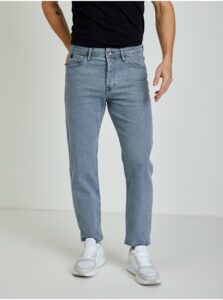 Světle šedé pánské straight fit džíny Tom