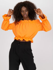 Orange short Spanish blouse