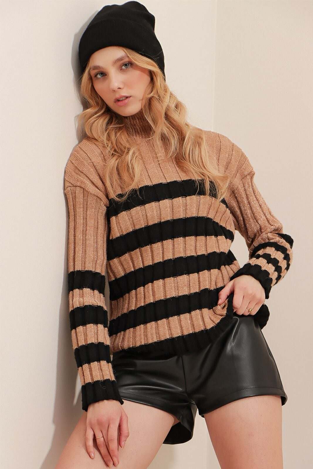 Trend Alaçatı Stili Sweater - Brown