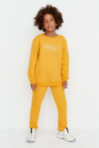 Trendyol Mustard Inside Fleece Boy Knitted