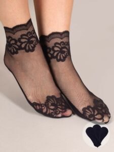Yoclub Woman's Women's Lace Socks