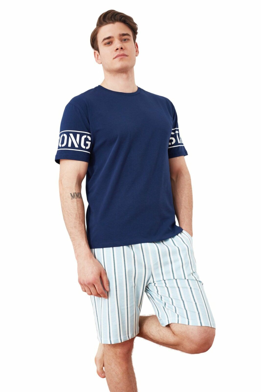 Trendyol Pajama Set - Navy