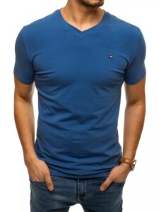 Men's plain T-shirt cornflower blue
