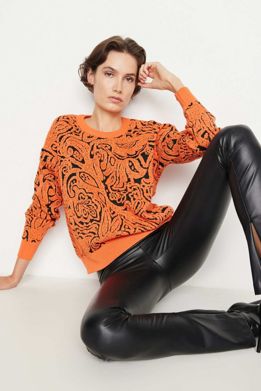 Trendyol Sweater - Orange -