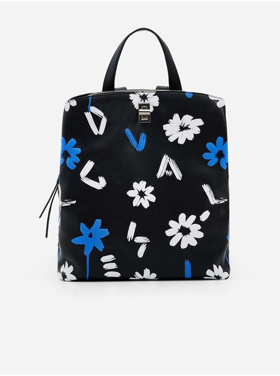 Černý dámský vzorovaný batoh/kabelka Desigual Margy