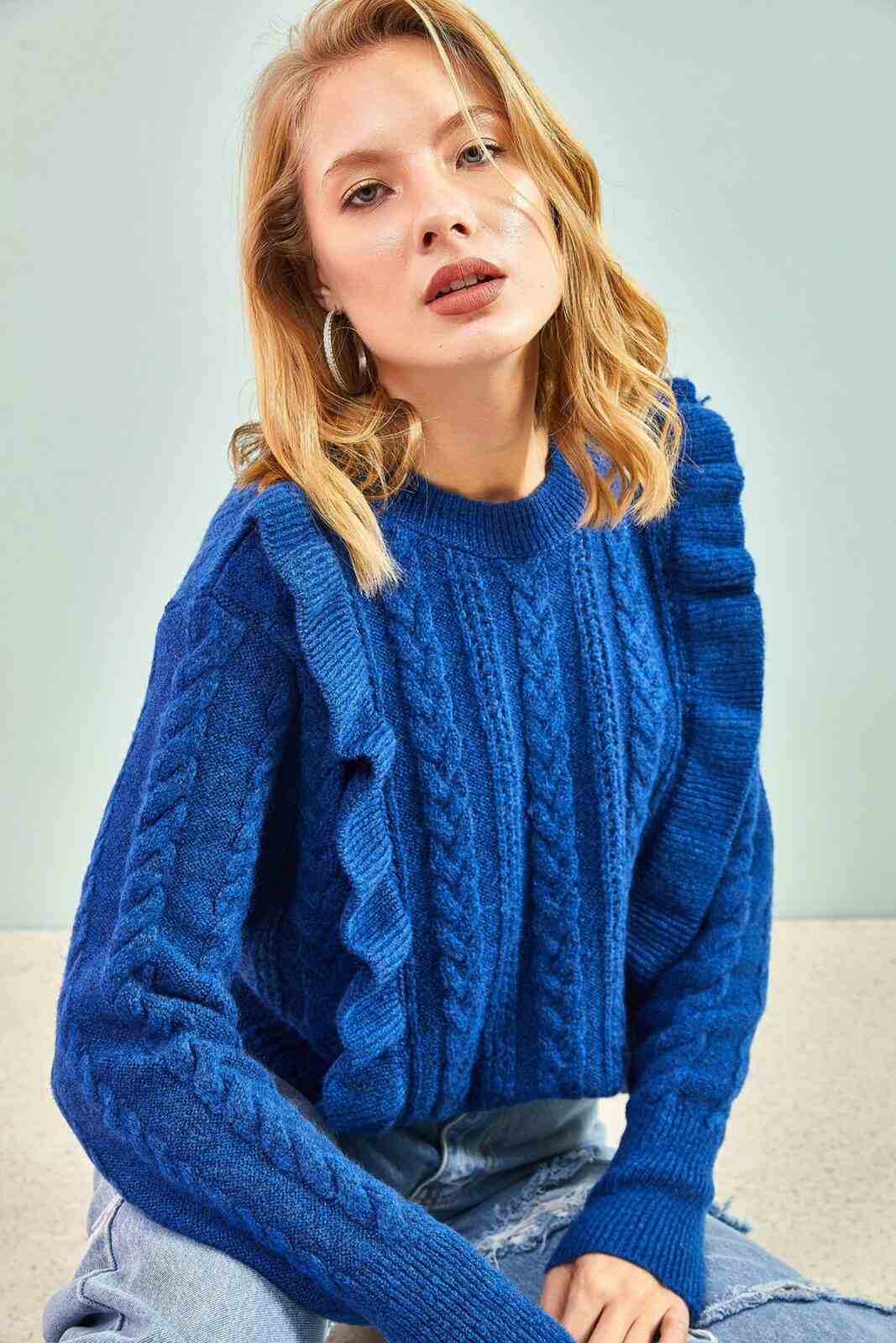 Bianco Lucci Sweater - Blue