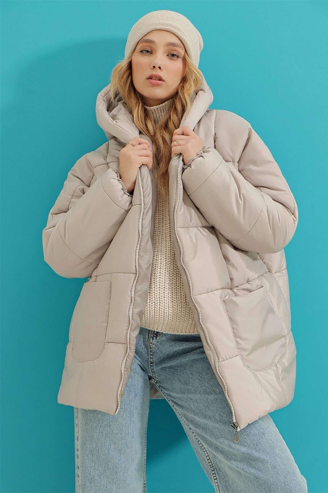 Trend Alaçatı Stili Winter Jacket -