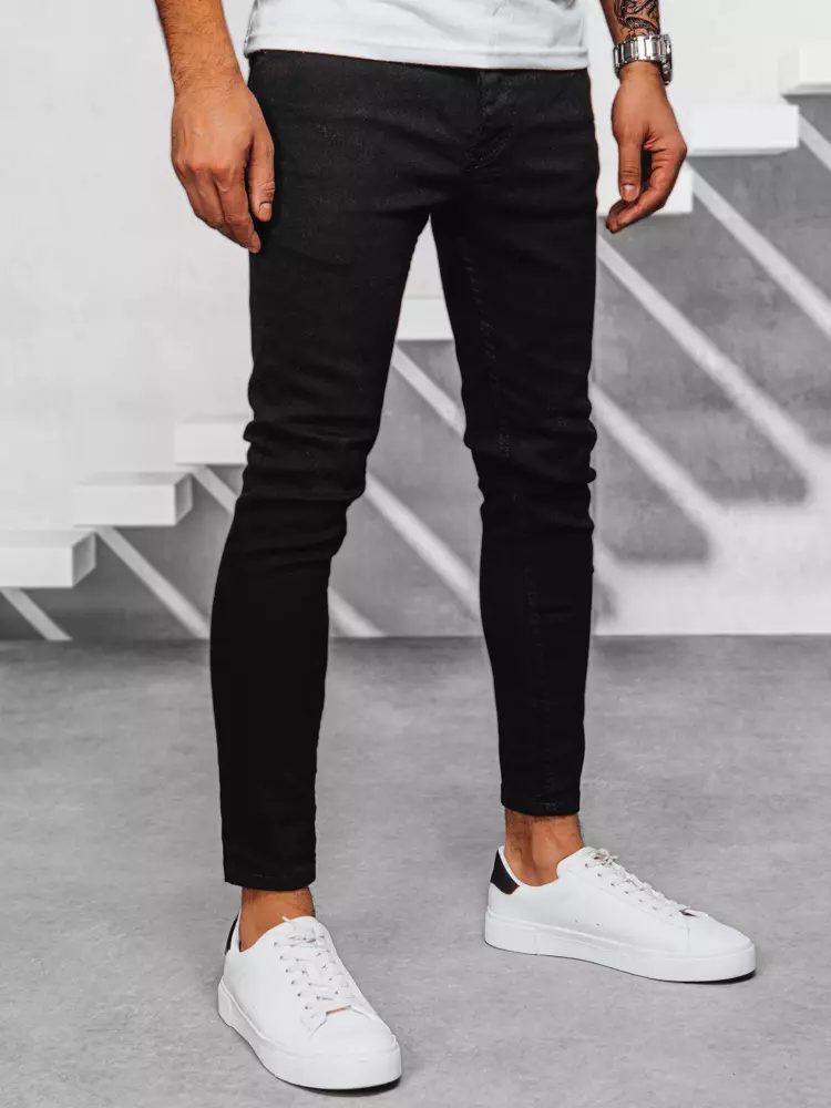 Černé pánské džínové kalhoty