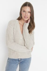 Trendyol Stone Knitted Detailed