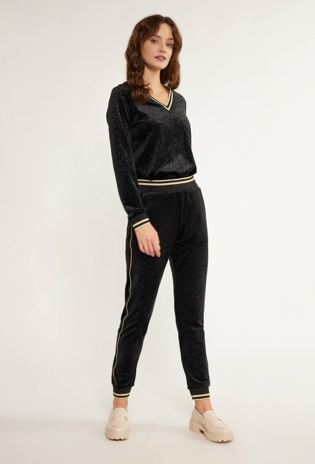MONNARI Woman's Trousers Velour Trousers With