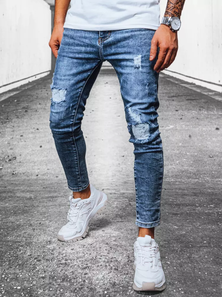 Pánské modré džínové džíny