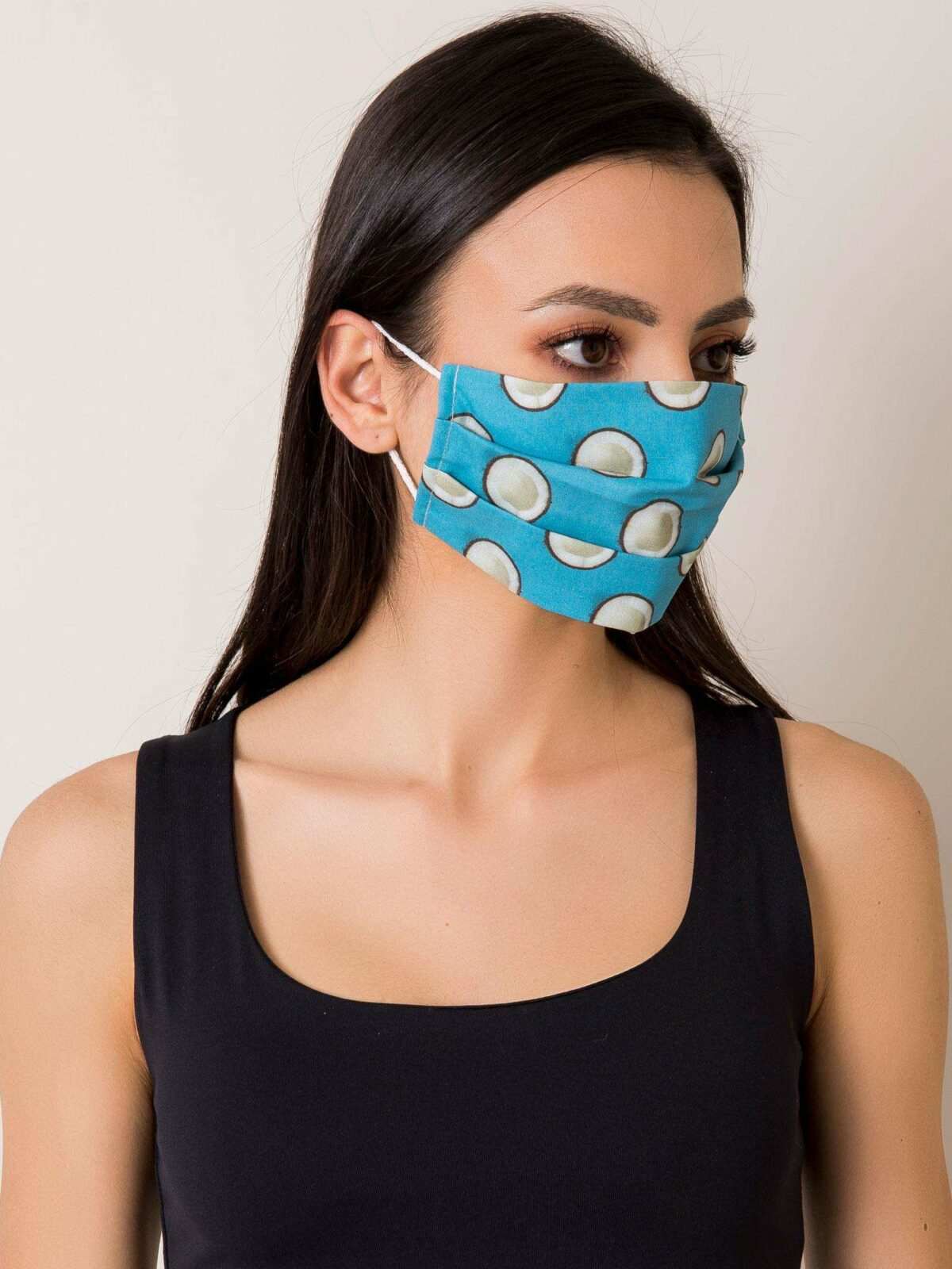 Modrá ochranná maska s