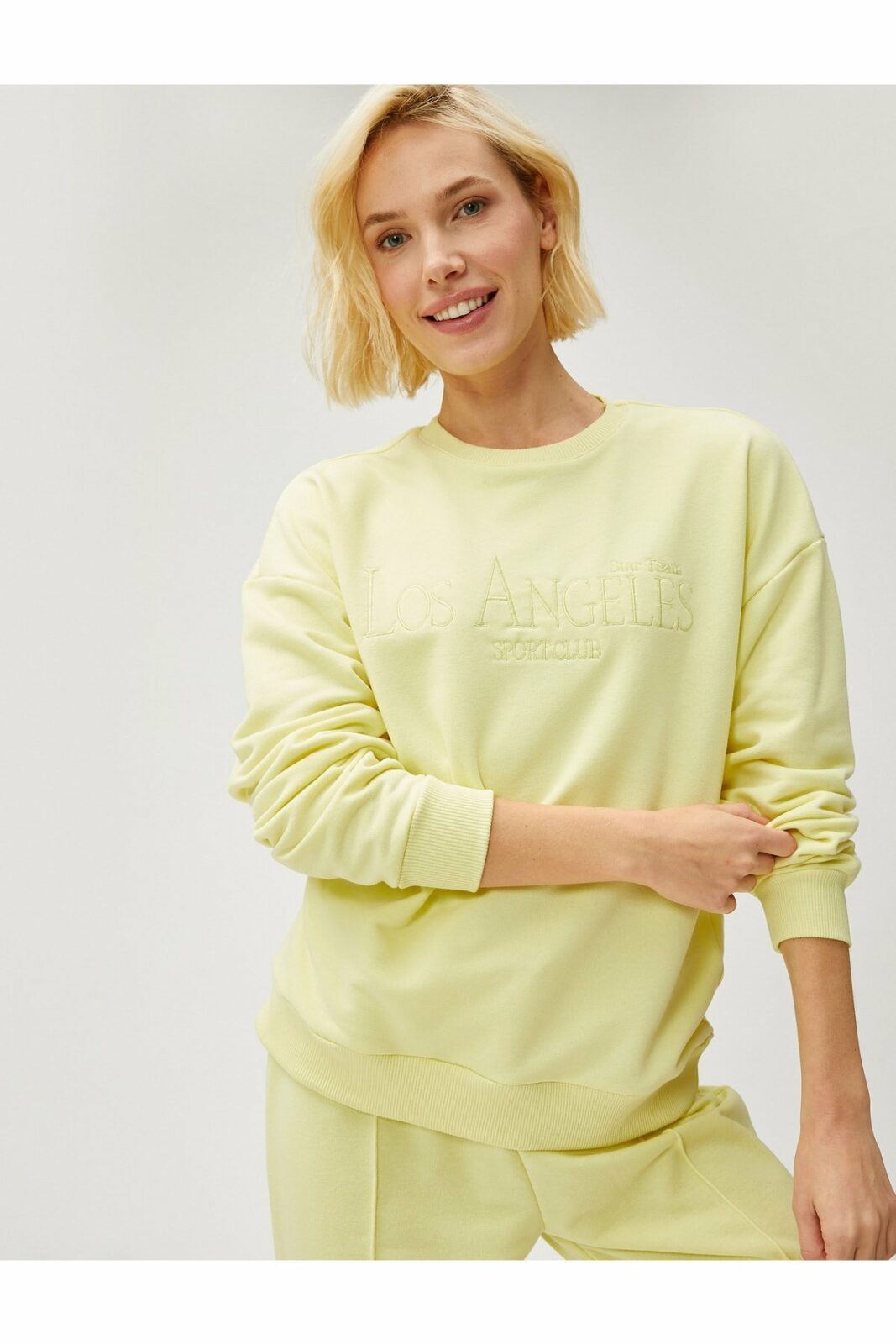 Koton Letter Embroidered Sweatshirt