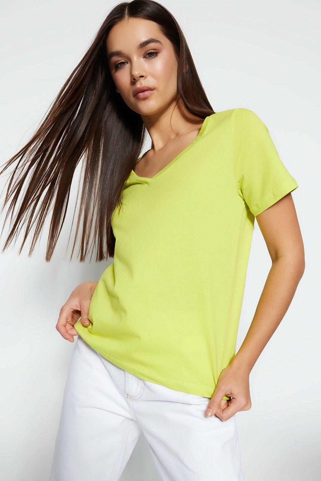 Trendyol T-Shirt - Yellow -