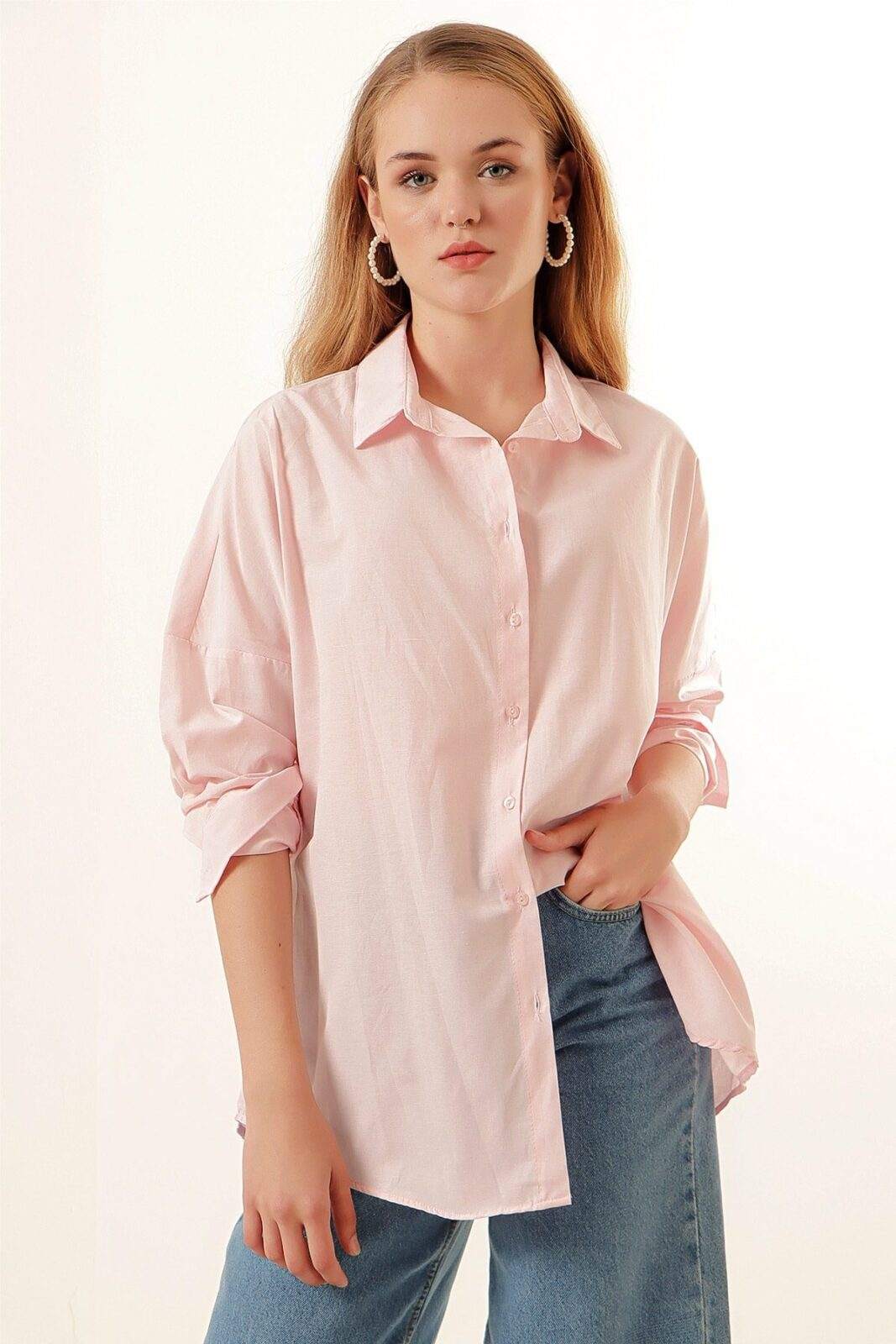 Bigdart Plus Size Shirt - Pink