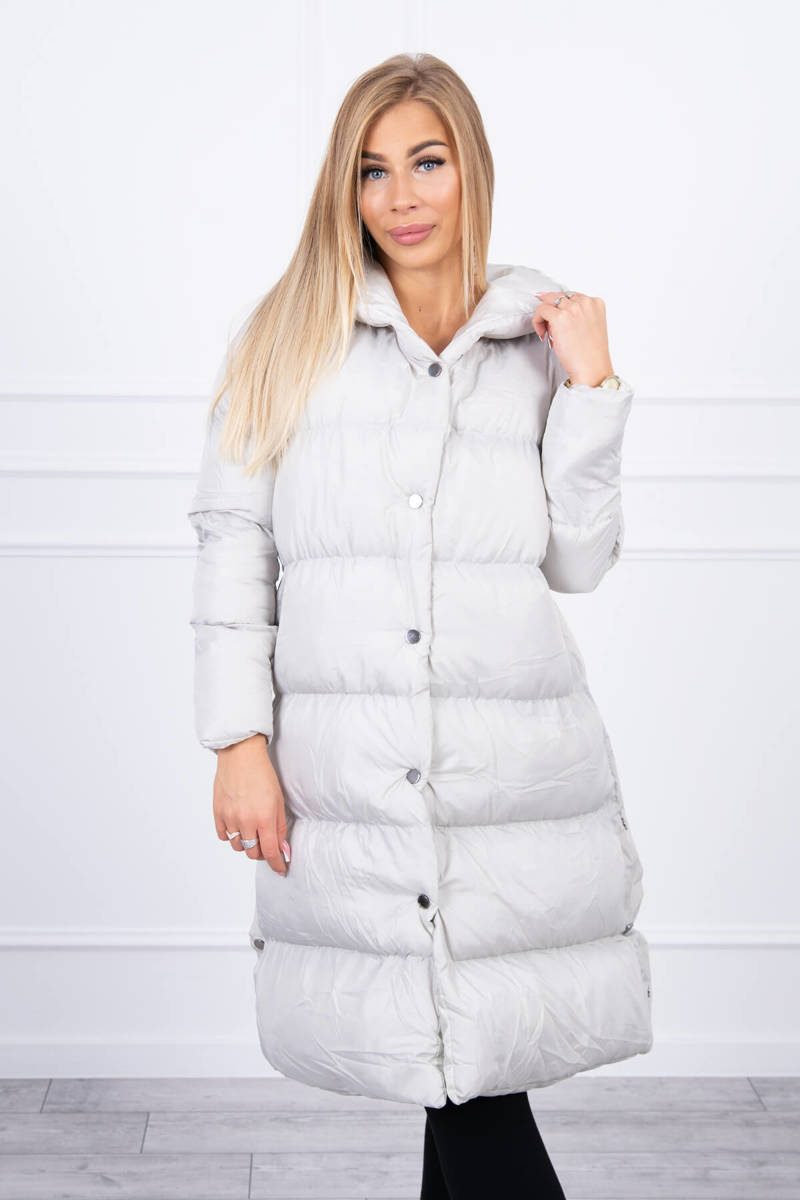 Quilted winter jacket with a