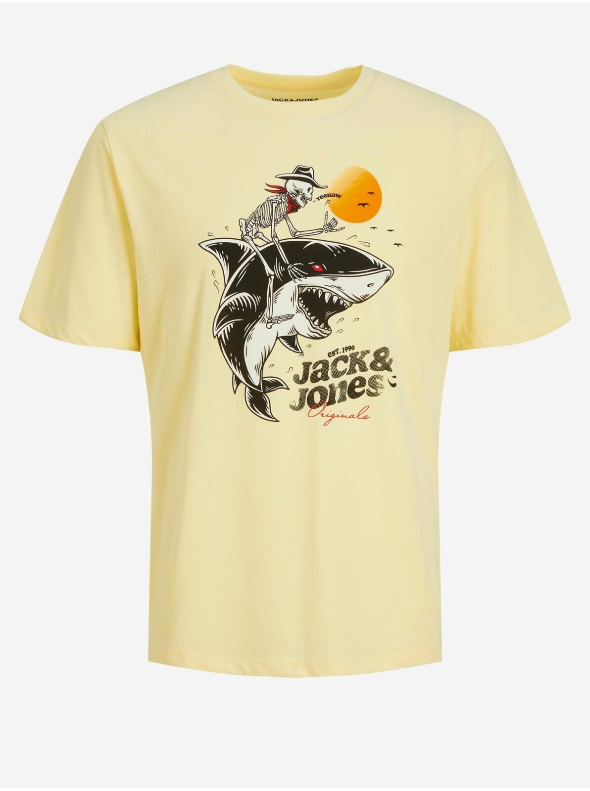 Žluté klučičí tričko Jack & Jones