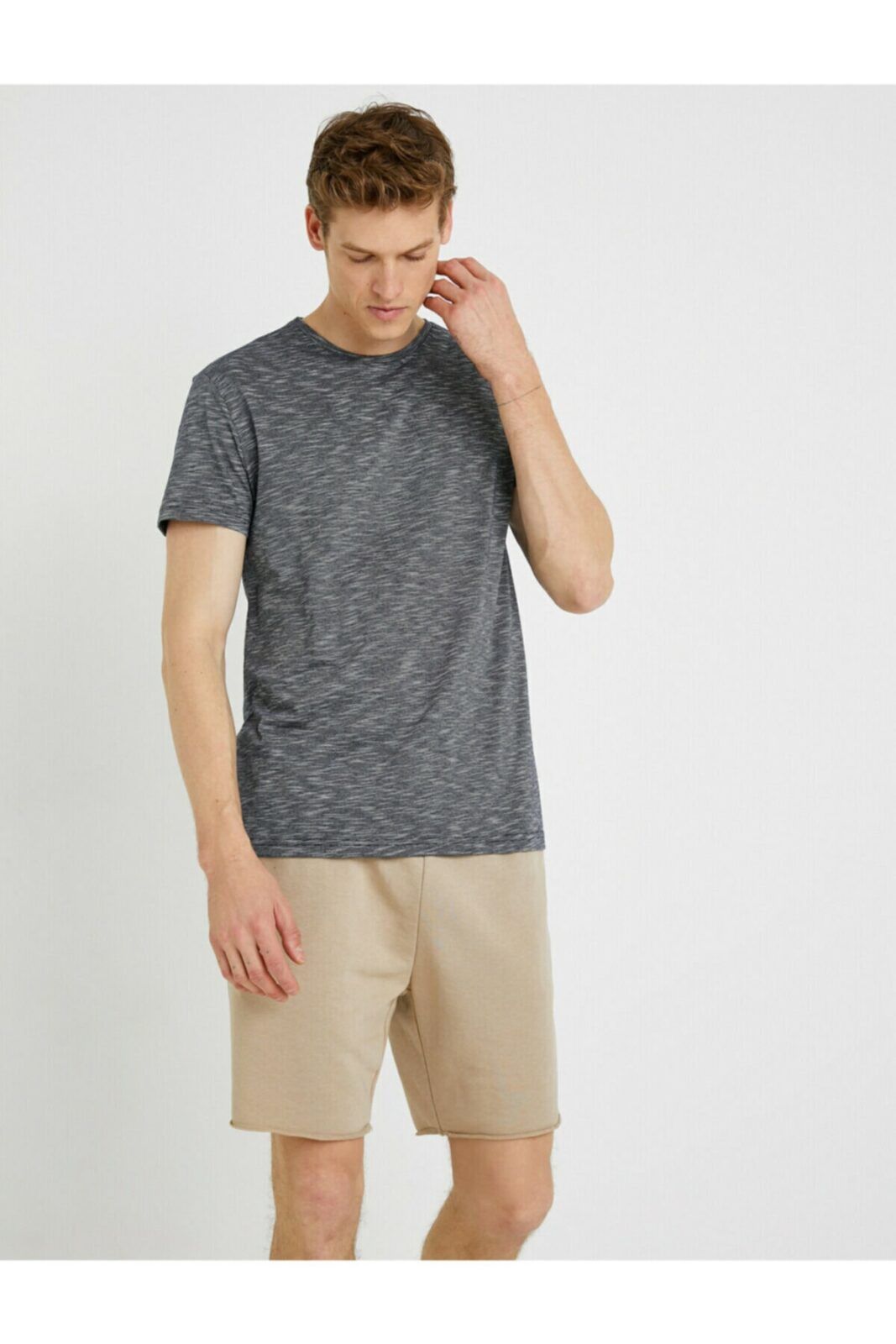Koton Men's Slim Fit T-Shirt Short