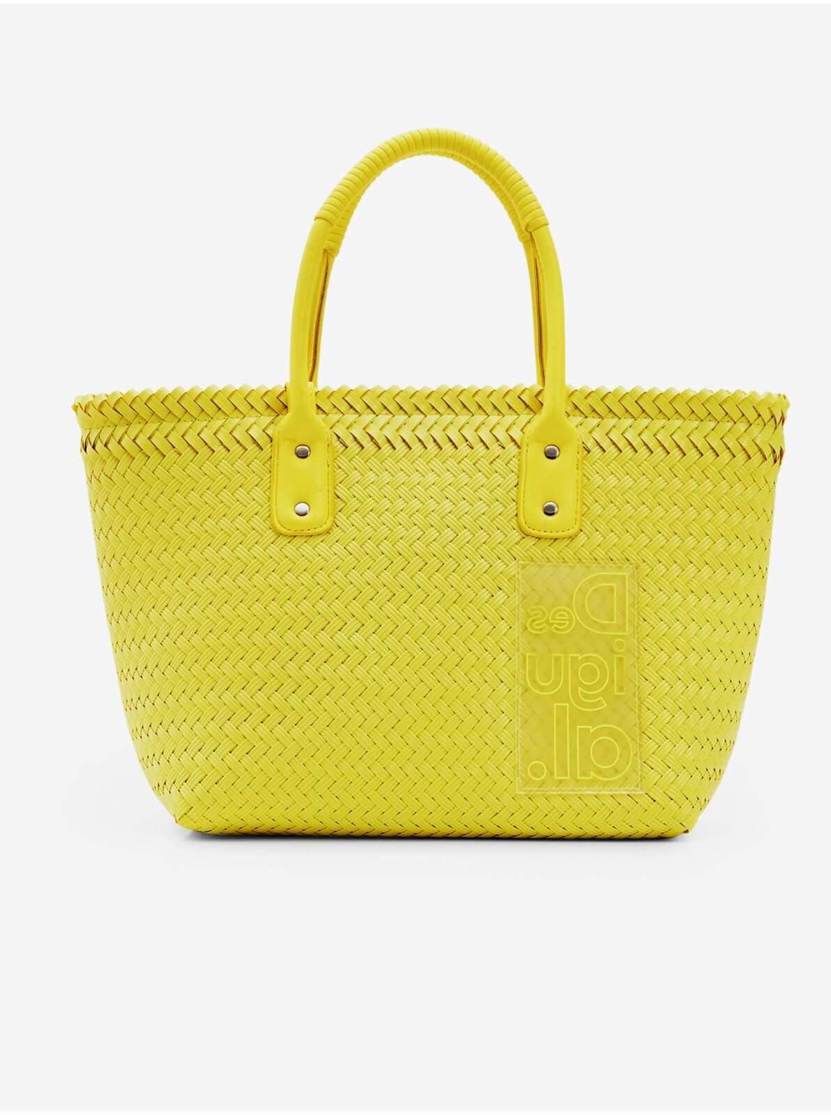Žlutá dámská kabelka Desigual Basket Braided
