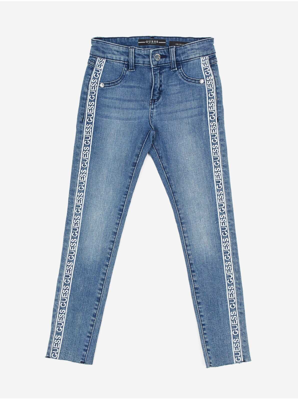Modré holčičí slim fit džíny