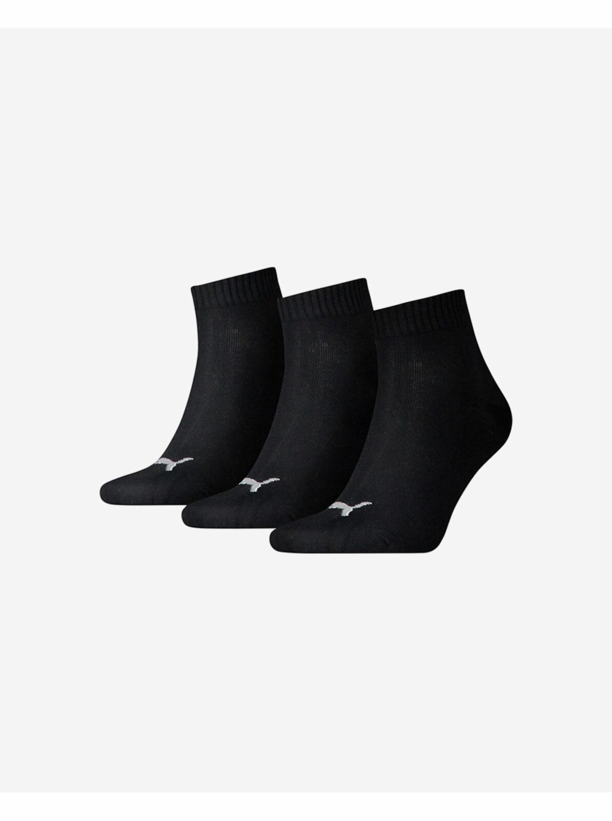 Sada tří párů ponožek v černé
