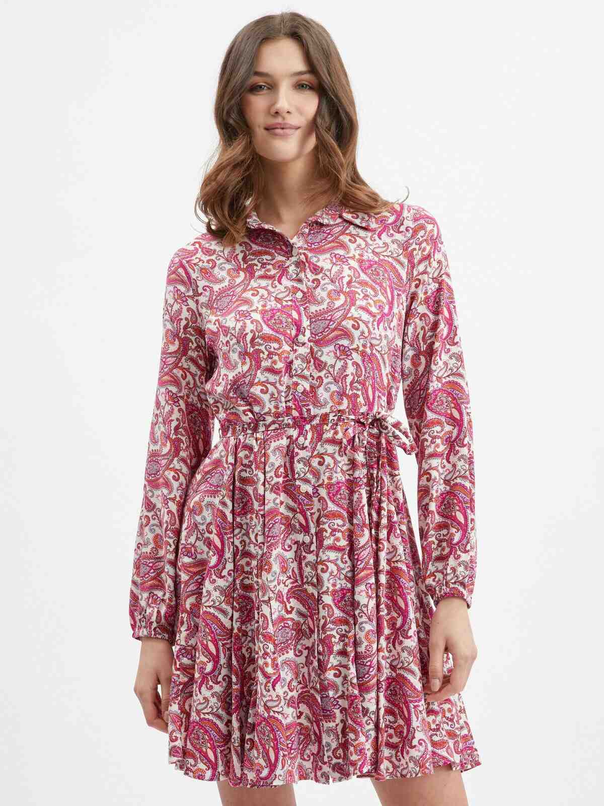 Orsay Růžové vzorované šaty