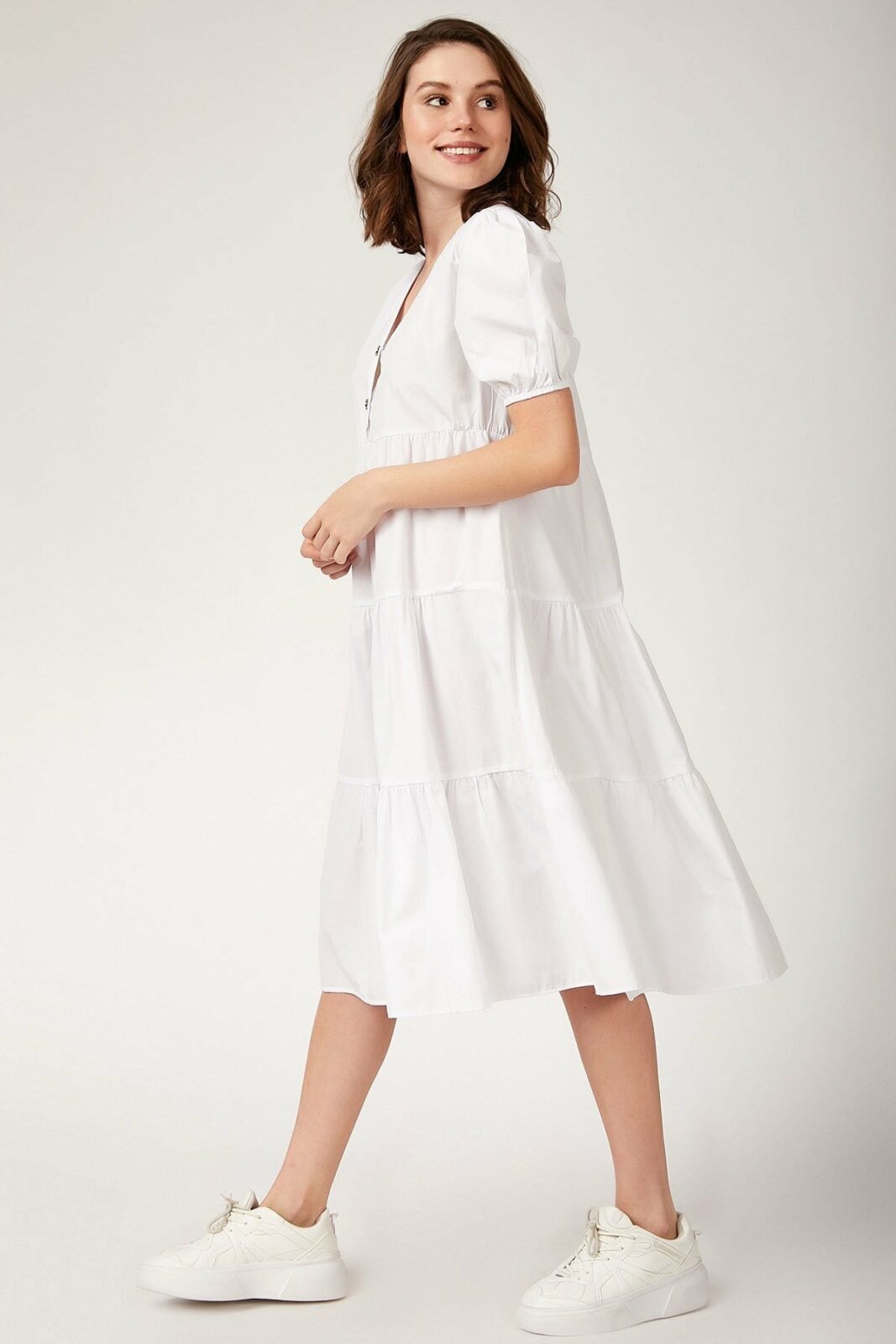 Bigdart Dress - White