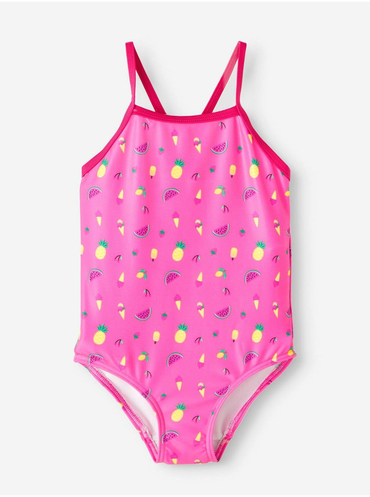 Růžové holčičí vzorované plavky name it