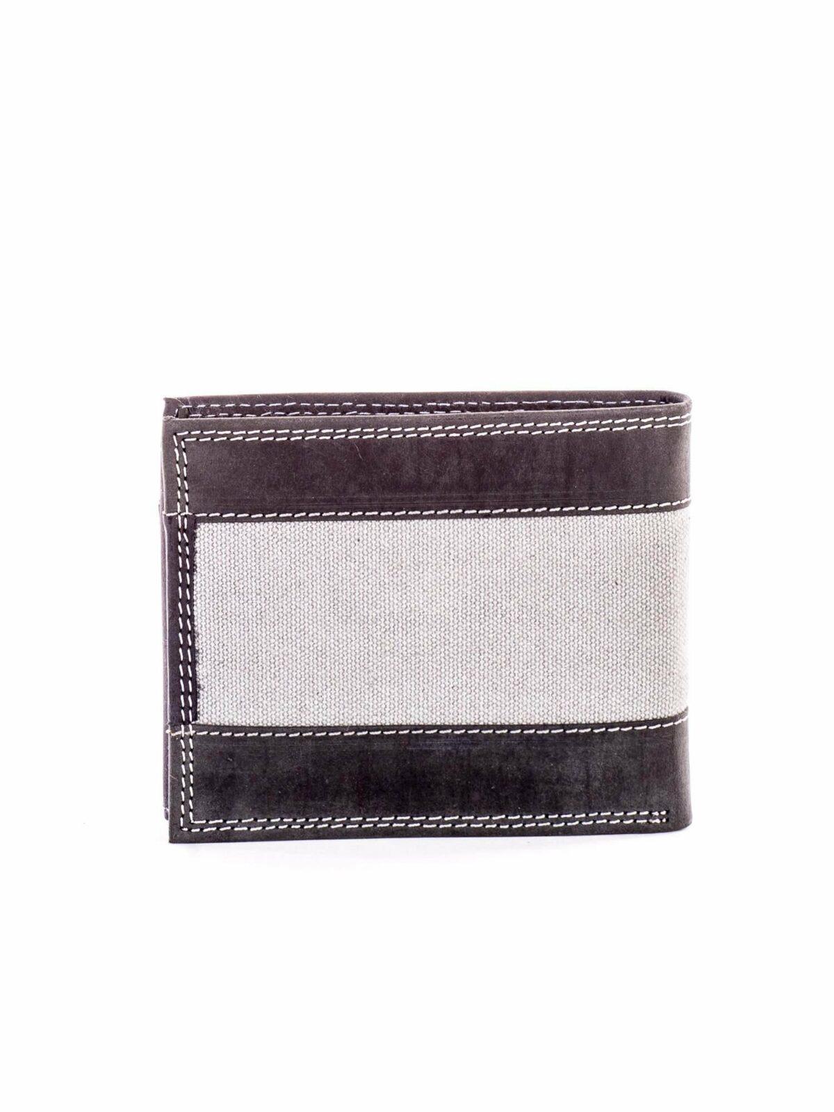 Černá kožená peněženka pro muže