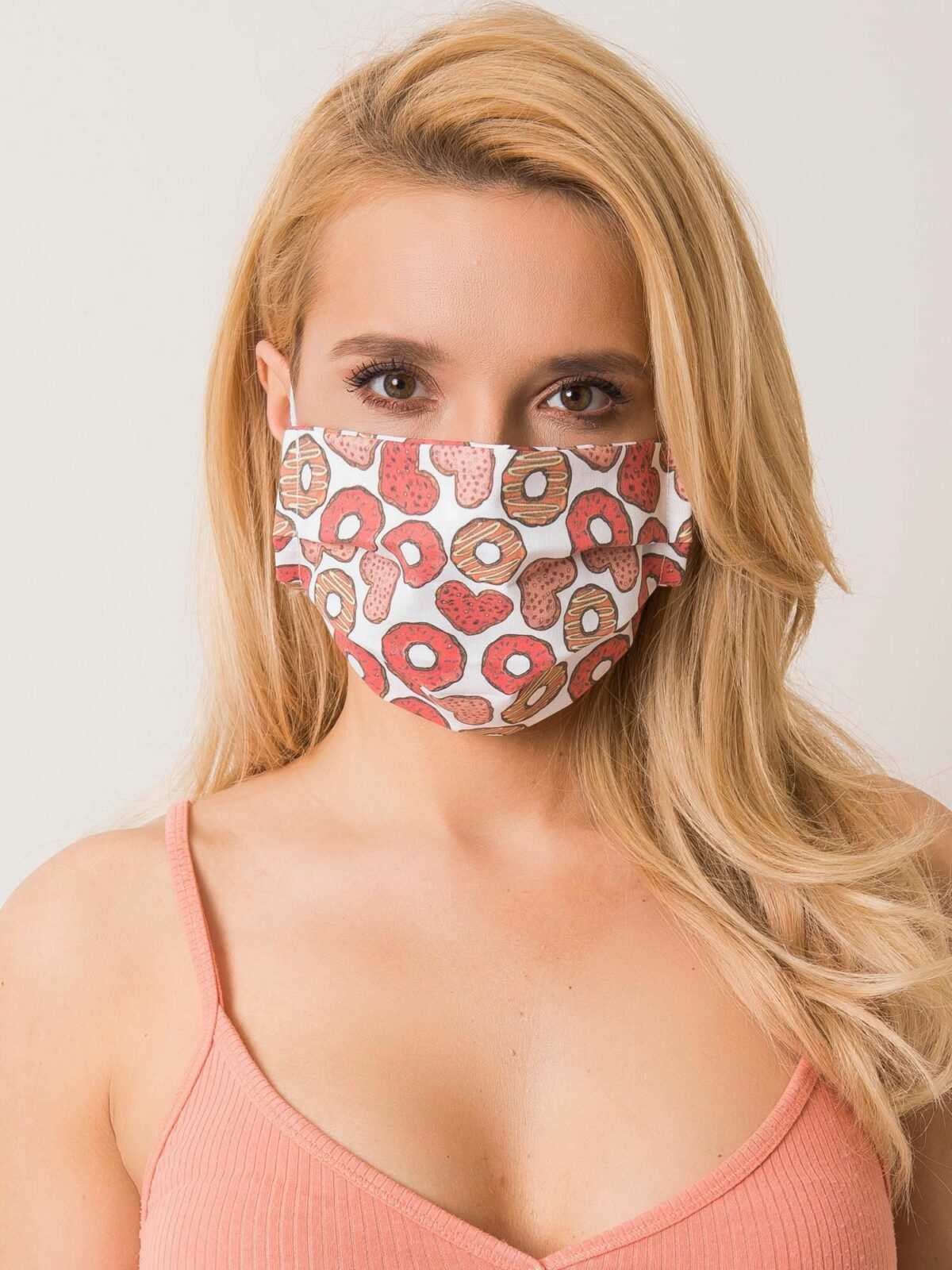 Bílá ochranná maska s