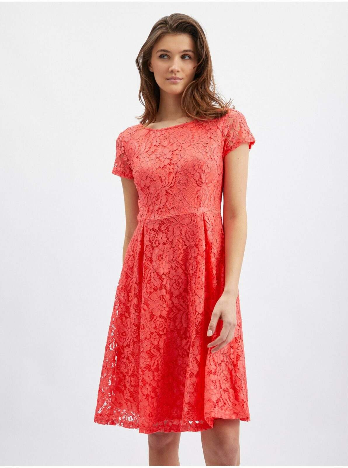 Orsay Růžové dámské krajkované šaty